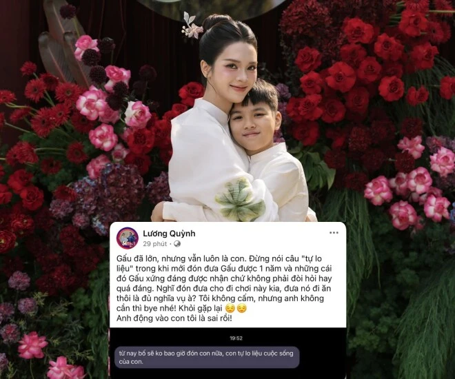 Quỳnh Lương bị nói làm xấu mặt con trai vì phốt chồng cũ, lên tiếng đáp trả gắt - Hình 2