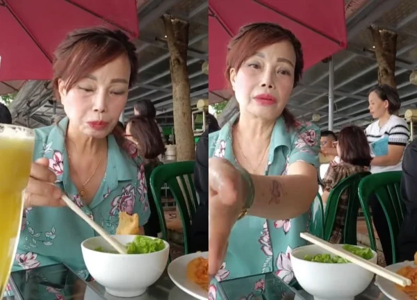 Cô dâu Thu Sao live ăn uống, diện mạo hiện tại sốc nặng, hết tiề.n căng da? - Hình 2
