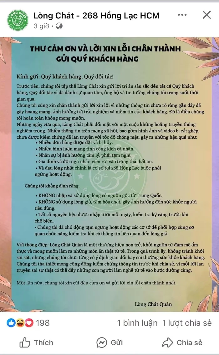 Lòng Chát giấu hàng không phối hợp điều tra, đăng tâm thư lấy lòng thương hại - Hình 2