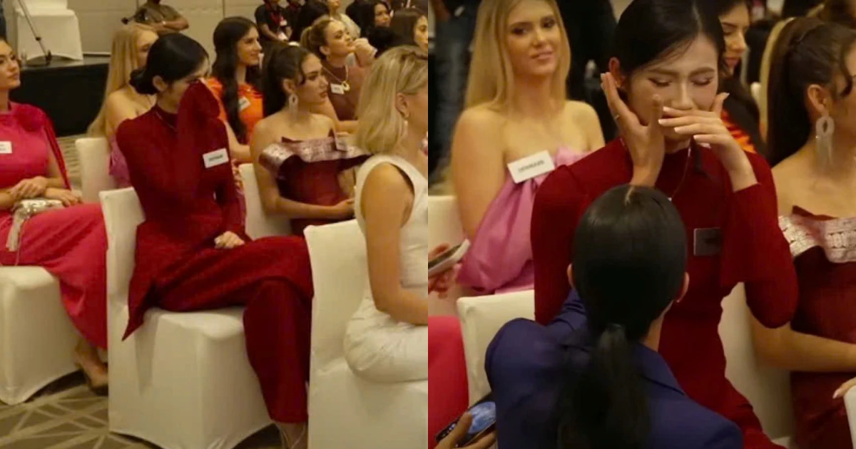 Ý Nhi mất điểm, khóc nhè ở Miss World, fan khó hiểu nói không thắng thì ăn vạ? - Hình 9