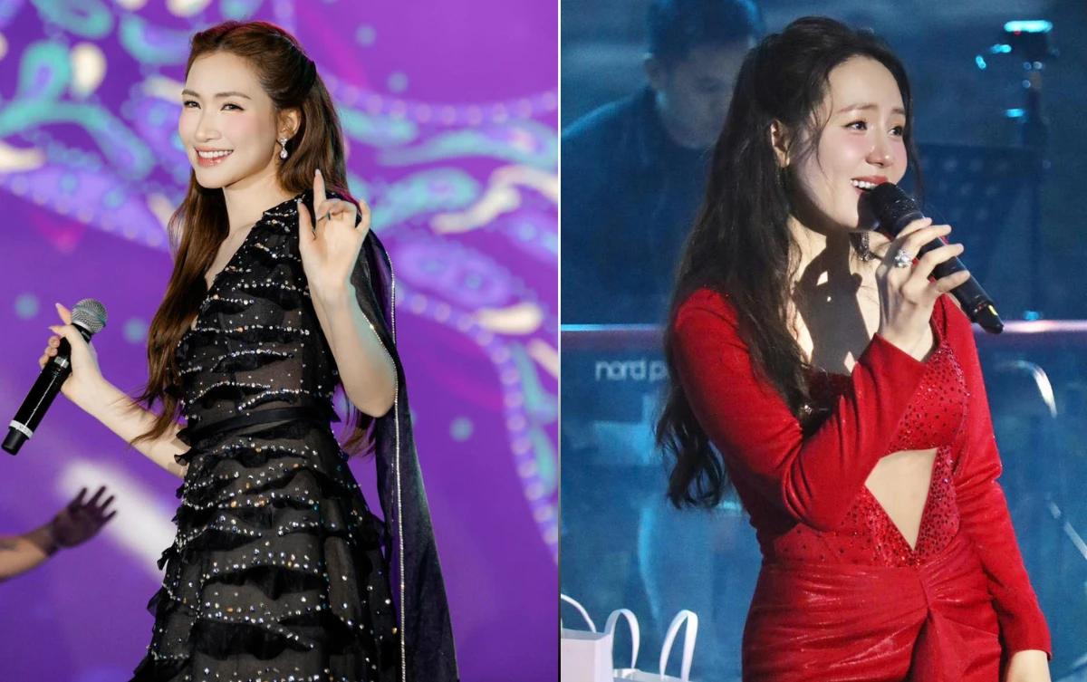 Hoa Minzy steals Phuong Linhs hit, sings publicly at a music event, who is better? - Photo 7