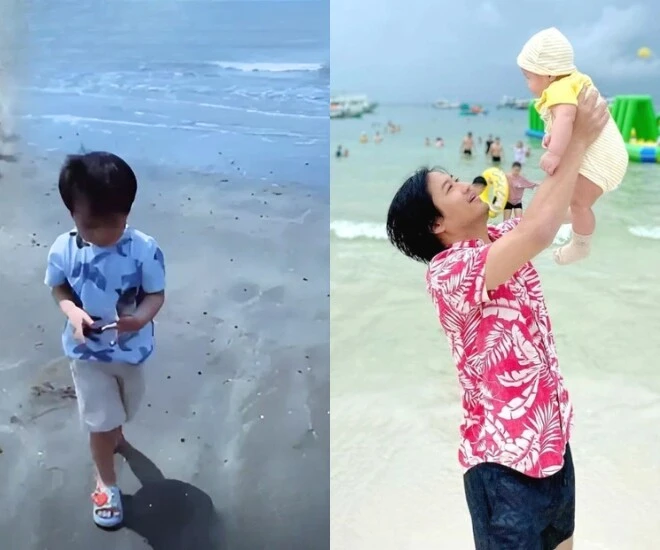 Con trai Quý Bình lộ cảnh ra biển tìm ba, hậu xét nghiệm ADN, nói đúng 2 chữ này - Hình 1