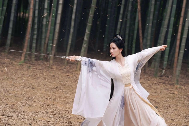 Lưu Thi Thi chìm nghỉm giữa dàn nữ phụ, dáng đứng kỳ quặc, fan xem mà mỏi cổ - Hình 3