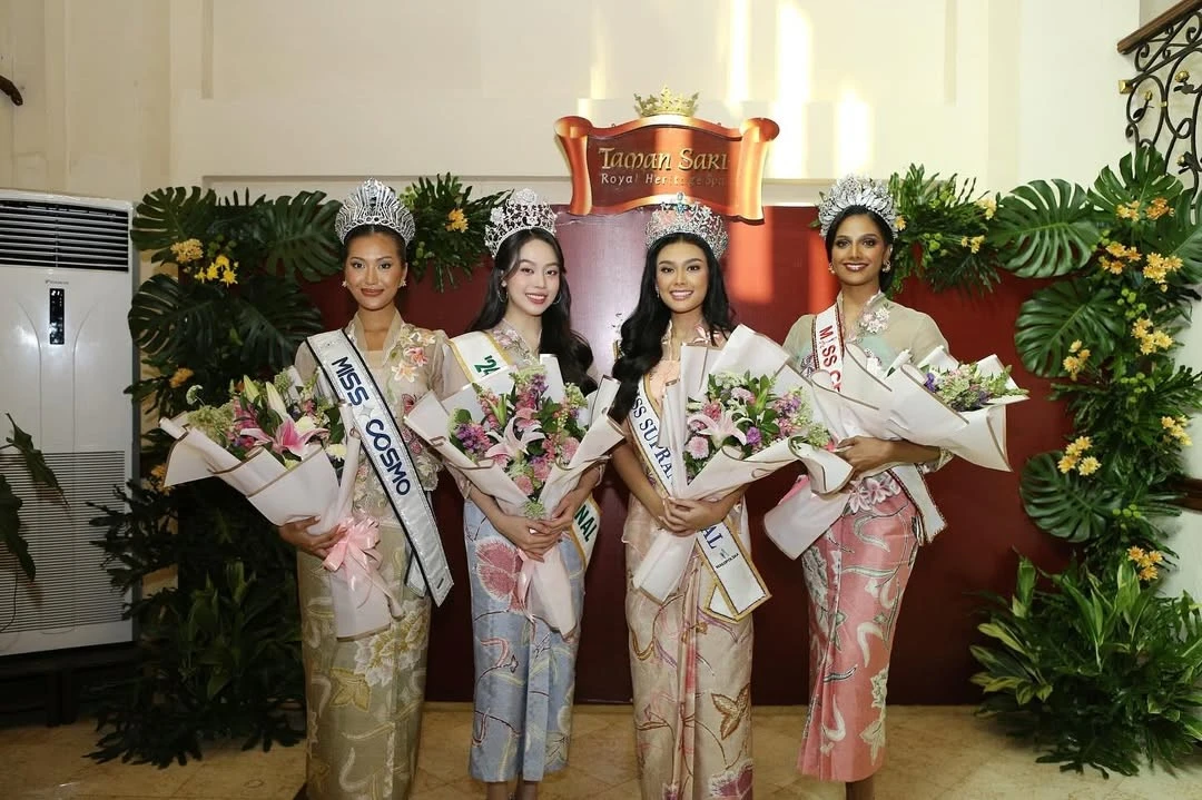Thanh Thủy ghi điểm ở Indonesia, đọ sắc với 3 nàng hậu quốc tế, visual hơn hẳn? - Hình 5