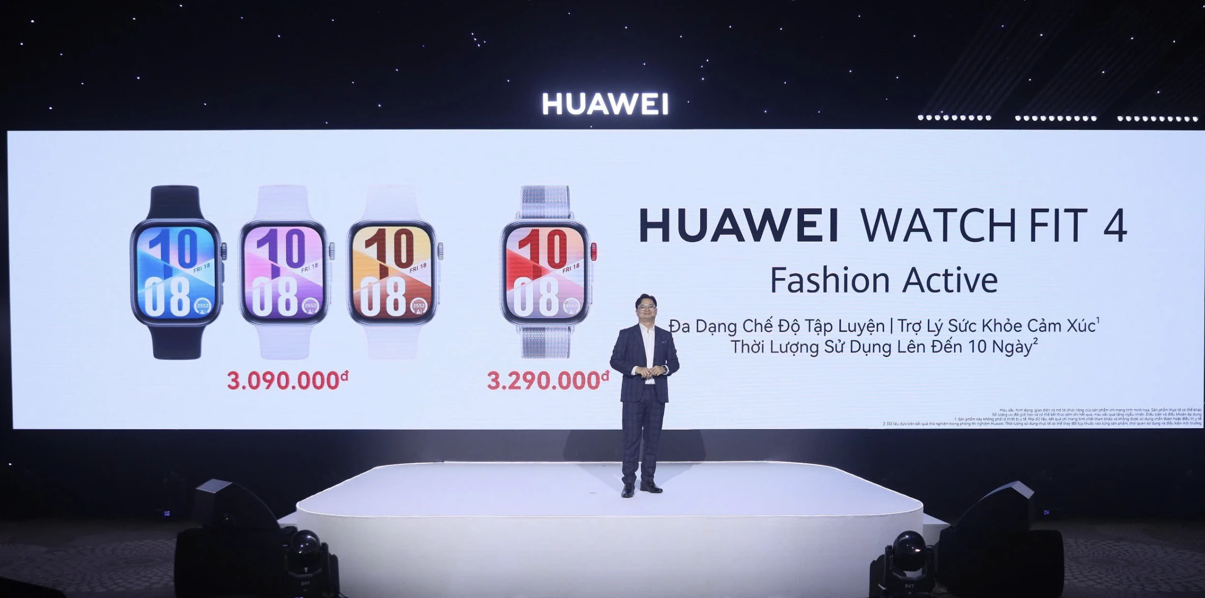 với định hướng “Fashion Active”, cả hai phiên bản của HUAWEI WATCH FIT 4 Series đều mang đến cho người dùng đa dạng lựa chọn màu sắc và dây đeo. Với HUAWEI WATCH FIT 4, người dùng có thể lựa chọn giữa 4 màu Tím, Trắng, Đen và Xám
