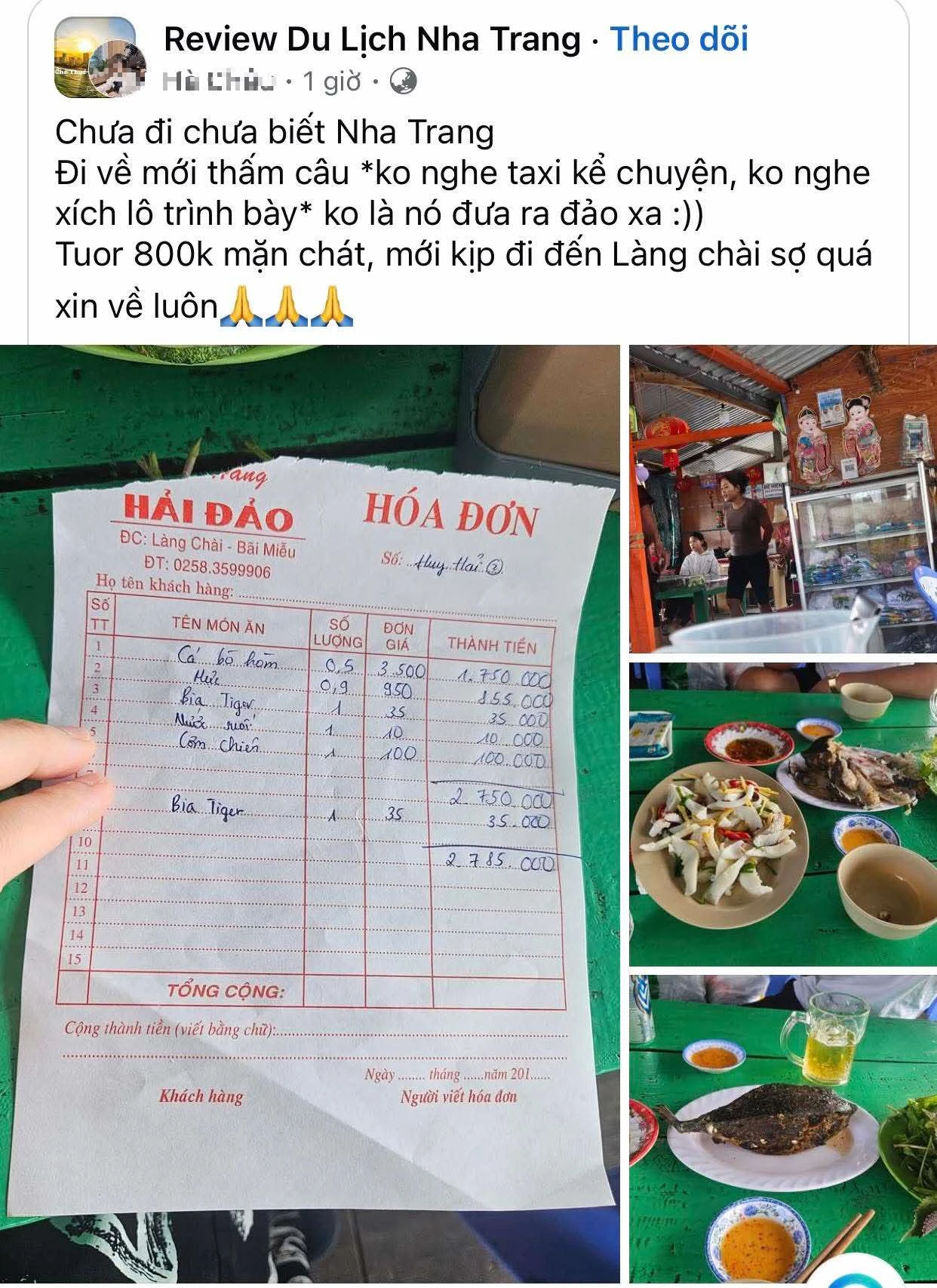 Vụ cá bò hòm 3,5 triệu đồng/kg ở Nha Trang: Chủ bè kinh doanh chui dịch vụ ăn uống - Hình 1