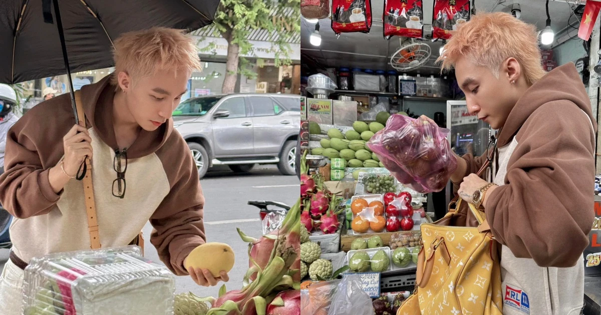 Sơn Tùng hứa là làm, đán.h úp chợ Bến Thành, lấy túi LV 300 triệu đựng măng cụt - Hình 12