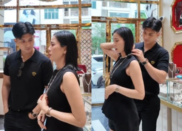 Rộ ảnh Lệ Quyên và tình trẻ kém 12 tuổi đi mua kim cương, sắp kết hôn? - Hình 1