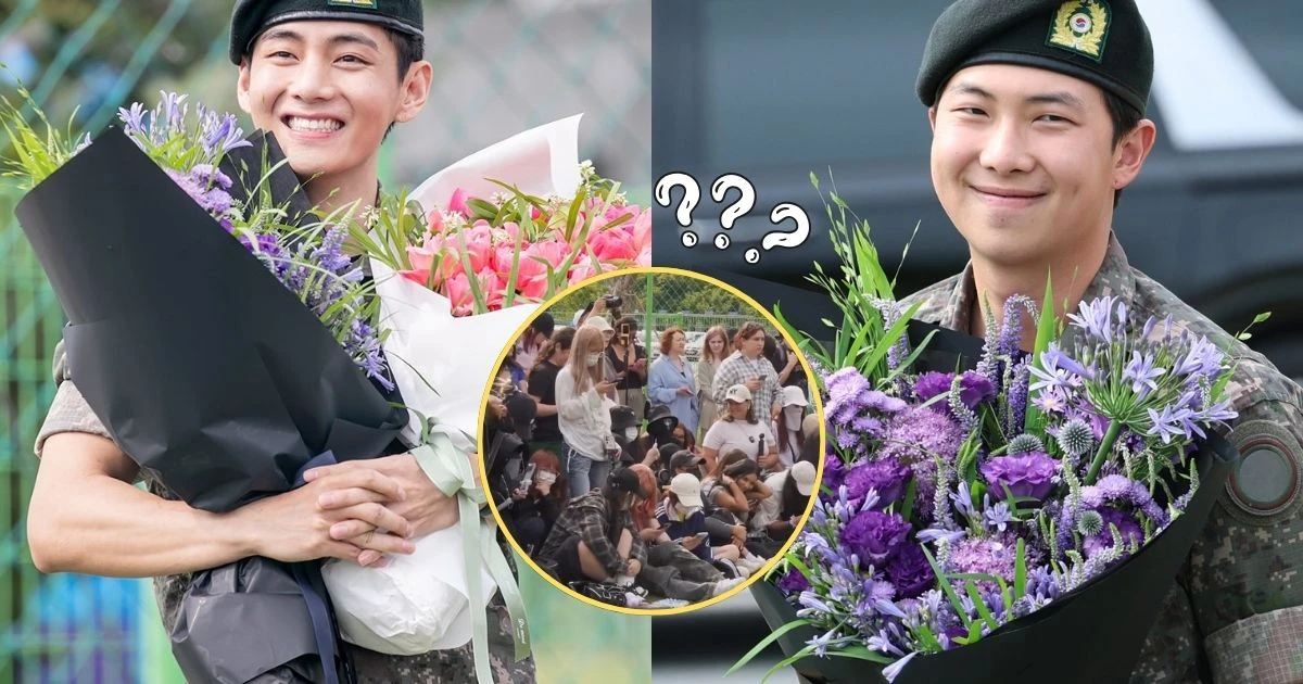 V và RM (BTS) xuất ngũ, fan phớt lờ cảnh báo HYBE, lao vào hò hét điên cuồng - Hình 8