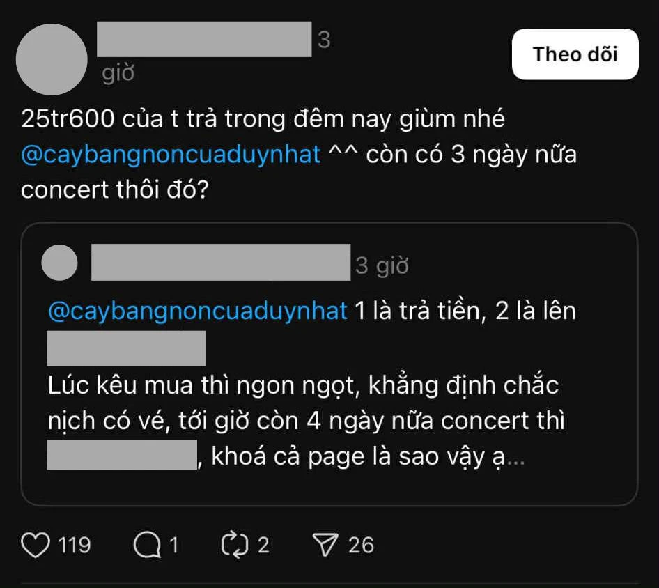 Vụ một Anh Tài liên quan đào lửa vé Concert, BTC ra thông báo fan đòi trả vé - Hình 1