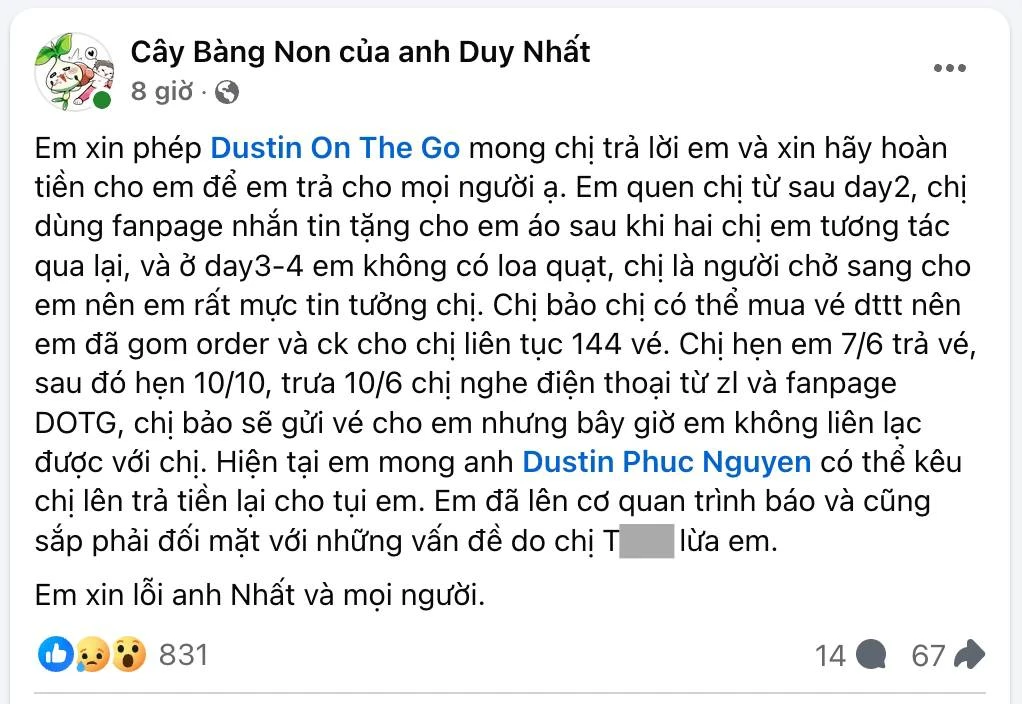 Vụ một Anh Tài liên quan đào lửa vé Concert, BTC ra thông báo fan đòi trả vé - Hình 2