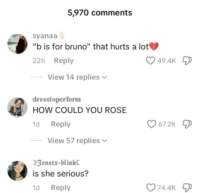 Rosé ăn bánh chữ vì réo tên 1 sao nam trong APT, chia rẽ nội bộ fandom? - Hình 3