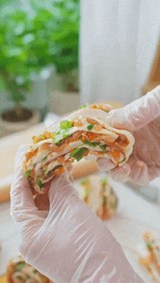 Bữa sáng nuôi dưỡng tỳ vị: Món bánh hoa cuốn nhân thịt củ mài, dễ làm lại cực kỳ tốt cho sức khỏe cả nhà - Hình 17