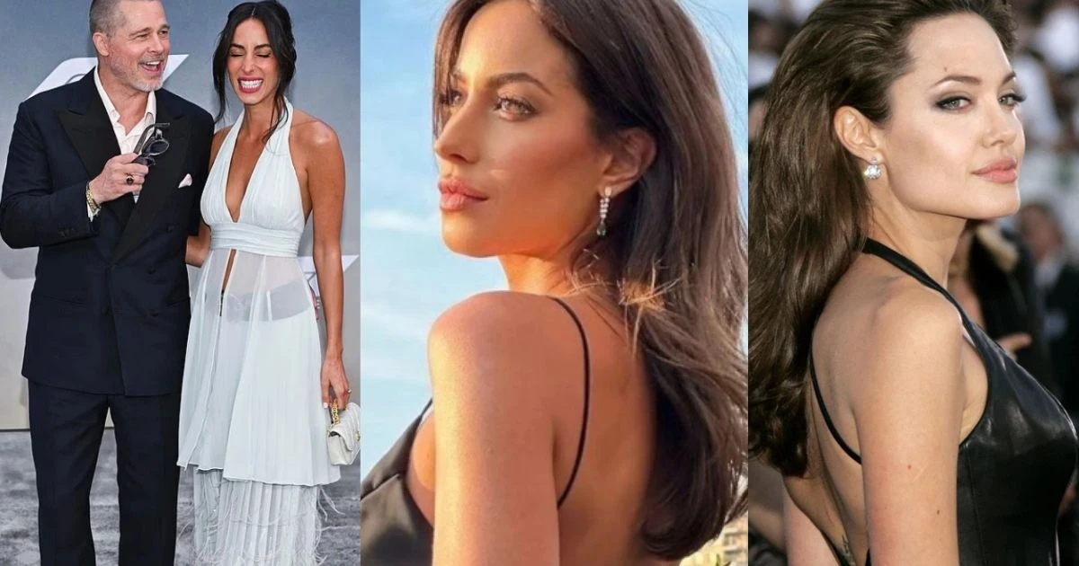 Bạn gái Brad Pitt lộ nhan sắc hao hao Angelina Jolie, lộ động thái chiếm hữu cao - Hình 8