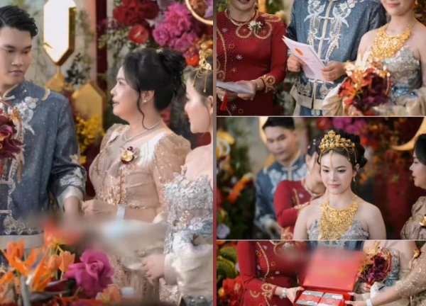Cô dâu TPHCM đội vương miện từ 10 cây vàng, hé lộ gia thế, chấn động cõi mạng - Hình 6