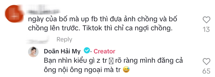 Vợ Đoàn Văn Hậu gây tranh cãi khi nịnh nọt bố chồng, phớt lờ bố ruột? - Hình 3
