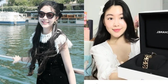 2 Ái nữ Quyền Linh diện đồ 200 triệu dạo trời Tây, để cha bị cười chê vì đôi dép - Hình 2