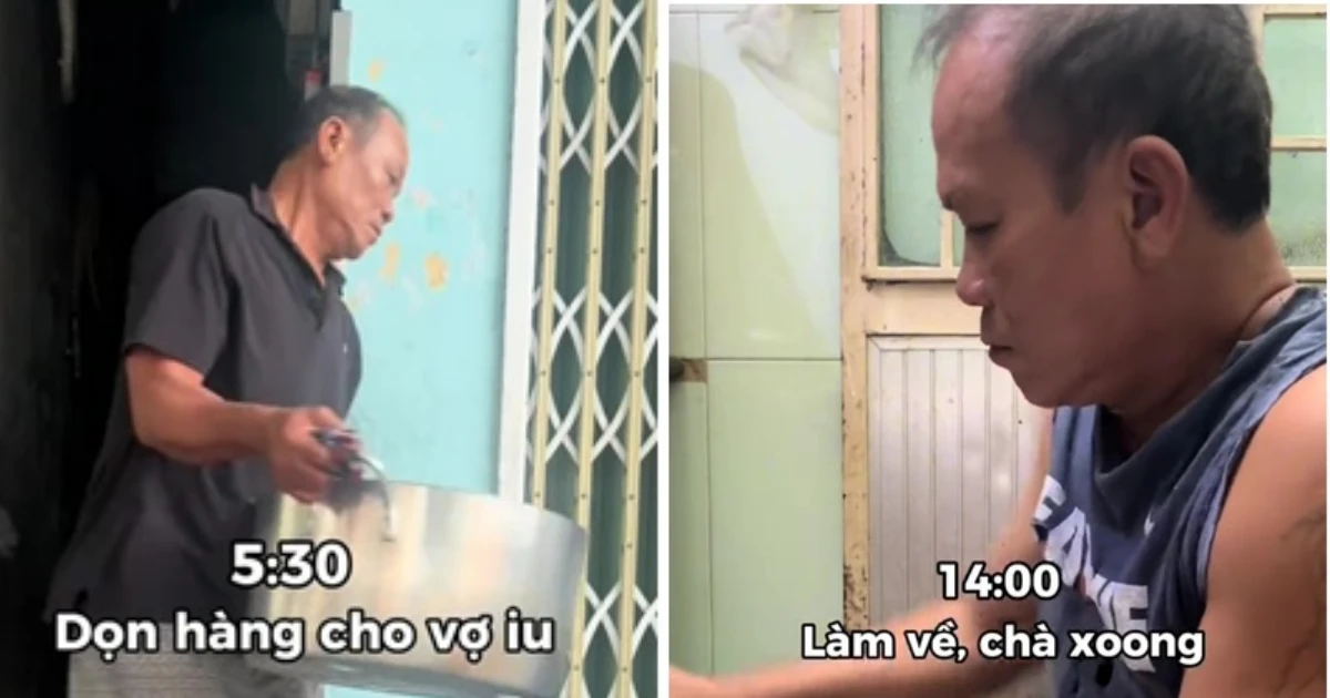 Clip 28s khiến MXH tan chảy: Chú bán cháo U60 chăm vợ lụi tim hơn cả phim Hàn - Hình 6
