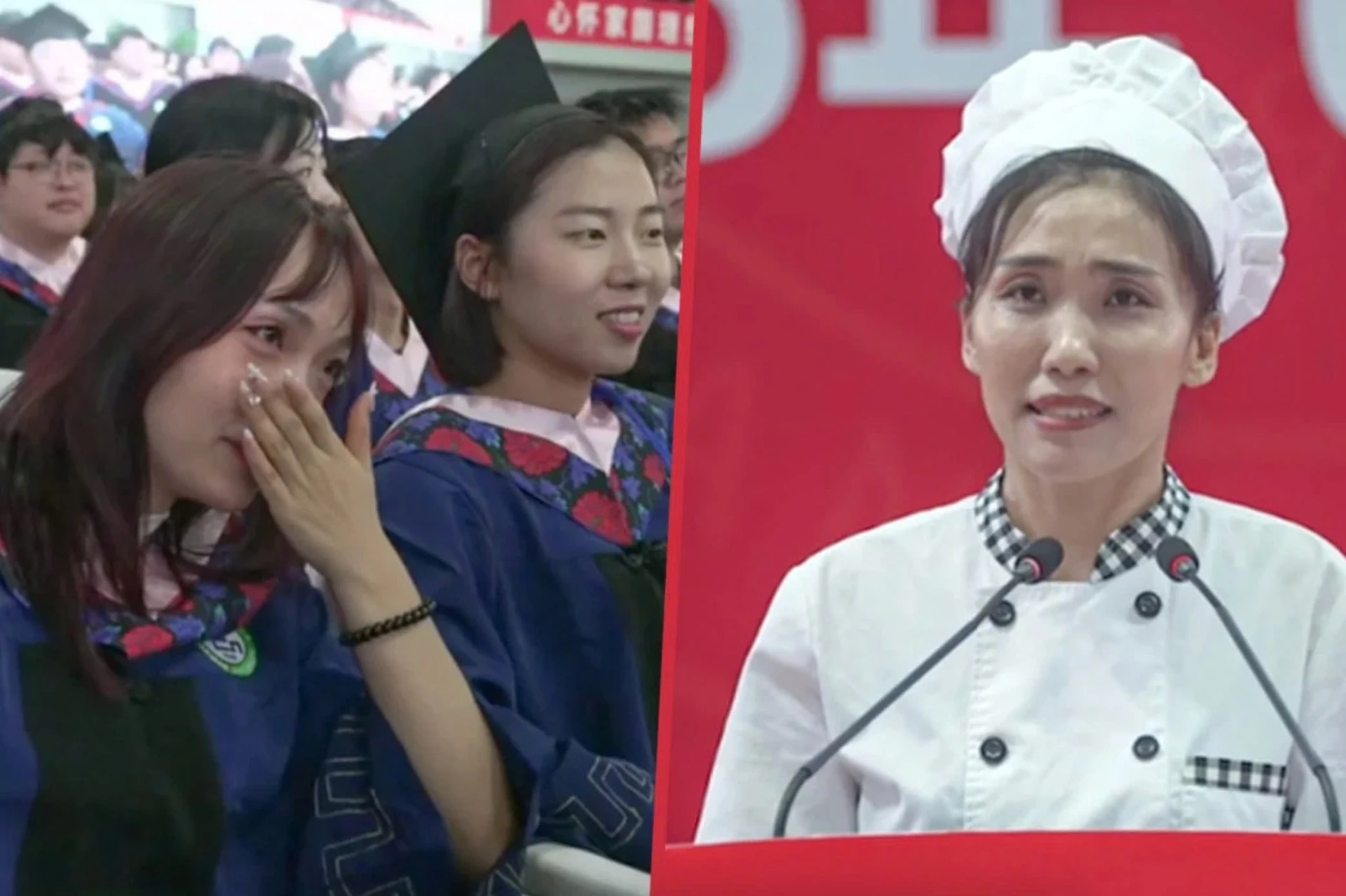 Bài phát biểu của nhân viên canteen đại học hút 5 triệu lượt thích - Hình 1
