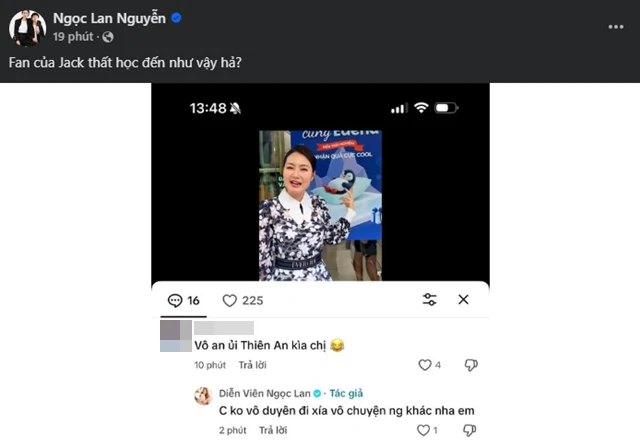 Ngọc Lan mắng FC Đom Đóm thất học vì kéo vào ồn ào Thiên An, Jack đáp 3 chữ! - Hình 1