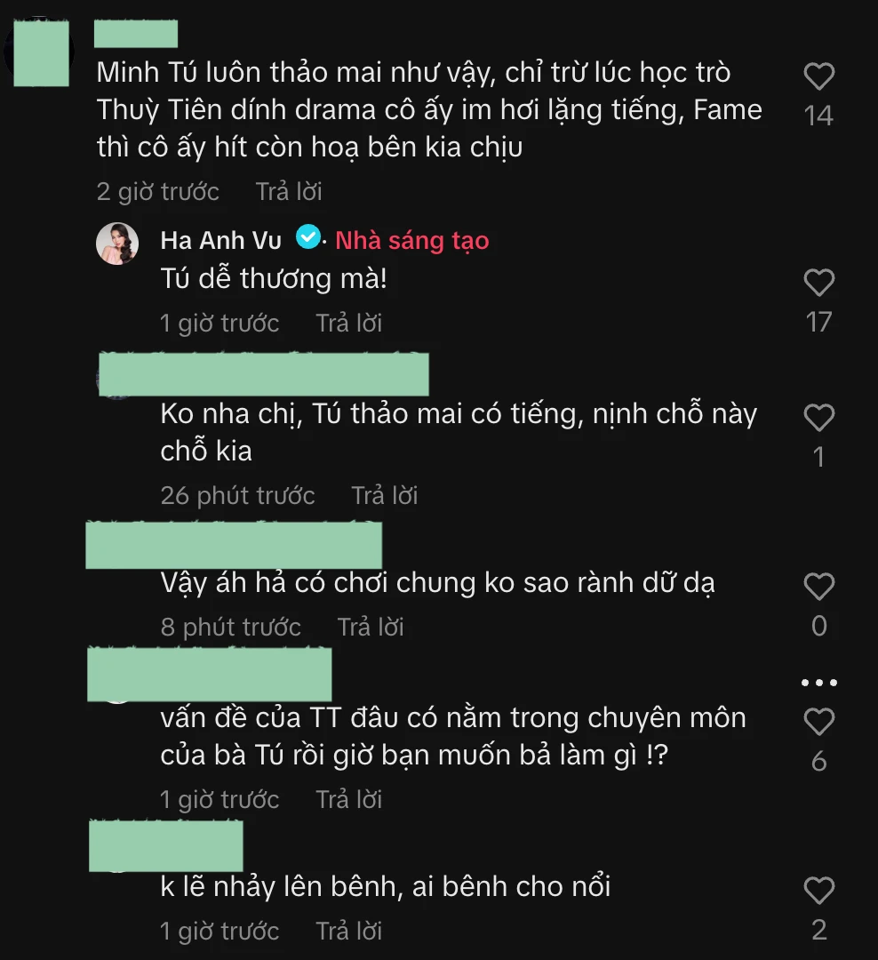 Minh Tú bị fan Thùy Tiên chê thảo mai, Hà Anh bênh vực 1 câu mà dậy sóng MXH - Hình 3
