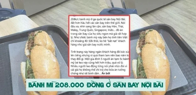 Cục Hàng không ra tay Bánh mì 208.000 đồng ở Nội Bài bị rà soát giá trên trời! - Hình 6