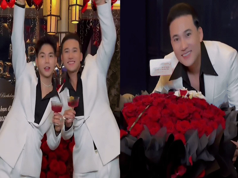 Sao nam được chồng tổ chức sinh nhật hoành tráng: Tặng vòng kim cương sáng chói mắt, phát cẩu lương tới tấp - Hình 1