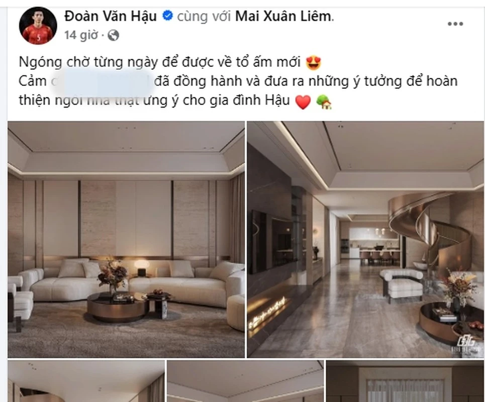 Vợ Đoàn Văn Hậu flex biệt thự nghìn tỷ, fan há hốc khi nhìn thấy bên trong - Hình 4