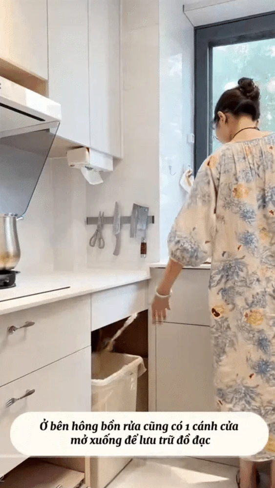 Căn bếp vẻn vẹn 5m2 nhưng vi diệu đến mức chị em phải bất ngờ đến từng chi tiết - Hình 11