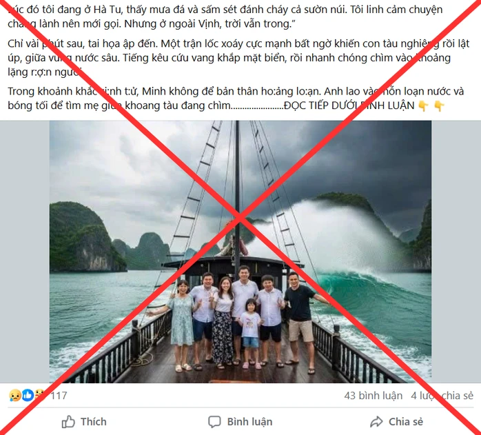Câu view từ vụ lật tàu ở Hạ Long: dùng AI vẽ chuyện xát muối vào nỗi đau - Hình 6