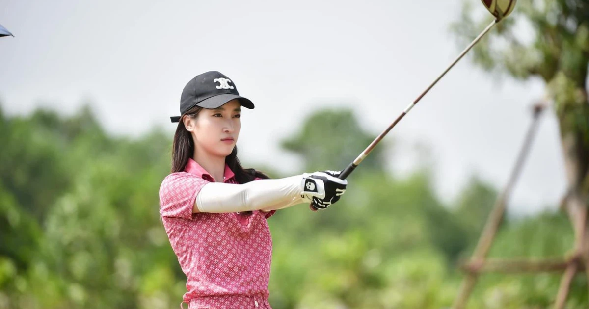 Hoa hậu Đỗ Mỹ Linh hóa phu nhân tài phiệt trên sân golf, visual khiến fan sốc! - Hình 7