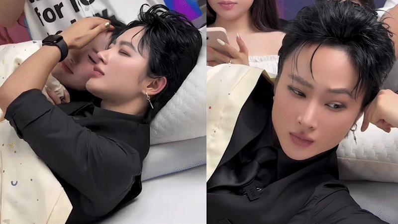 Angela Phương Trinh gây sốc khi công khai ôm ấp, tình tứ với gái lạ - Hình 1