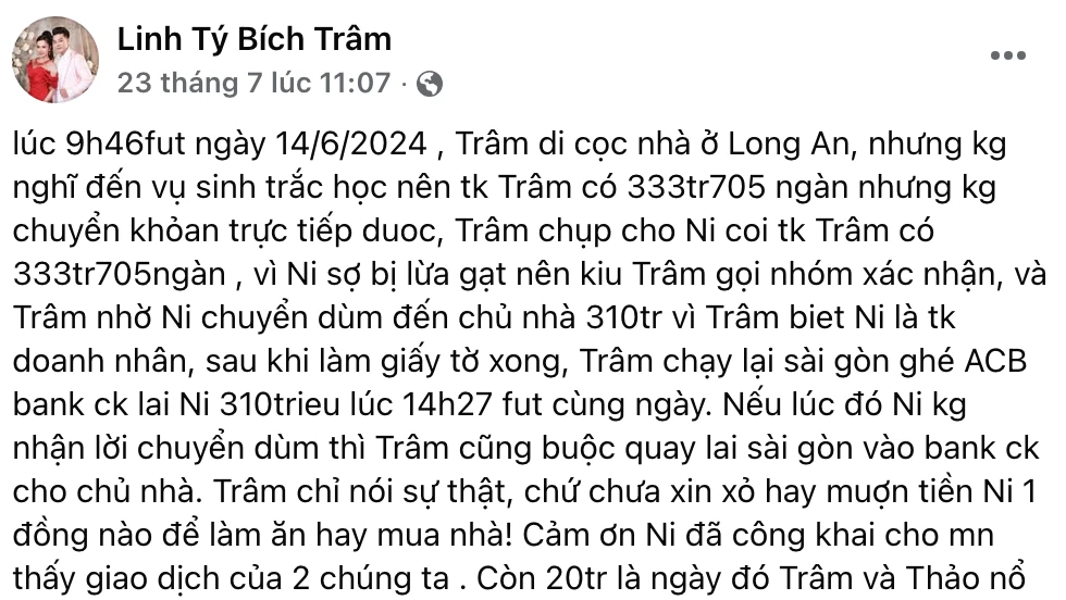 Bích Trâm phủ nhận mượn chị Ni 300 triệu mua nhà, Hồng Phượng sợ lộ ghi âm? - Hình 2