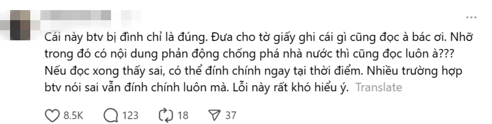 1 netizen bênh BTV bị VTV đuổi, đổ lỗi cho người này, dư luận phản ứng dữ dội? - Hình 5