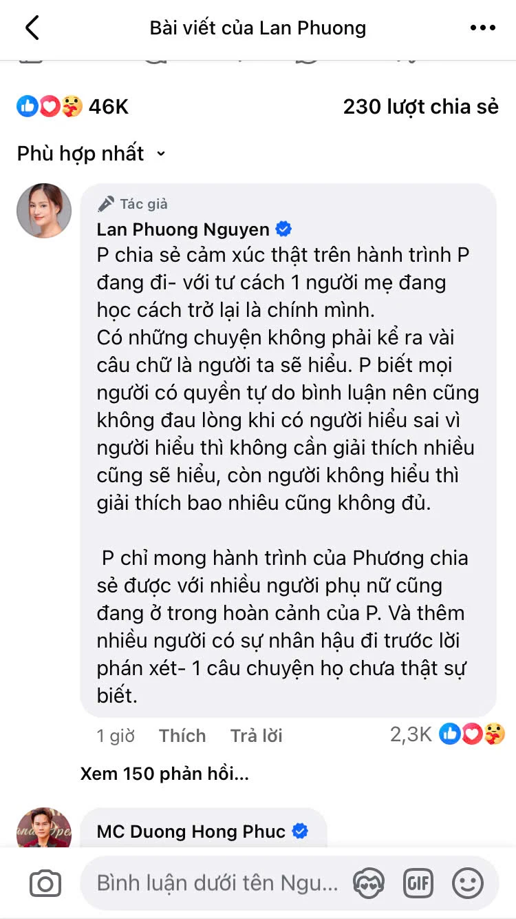 Lan Phương bị anti khuyên tém kể khổ lại, đáp trả 1 đoạn dài gây chú ý - Hình 3