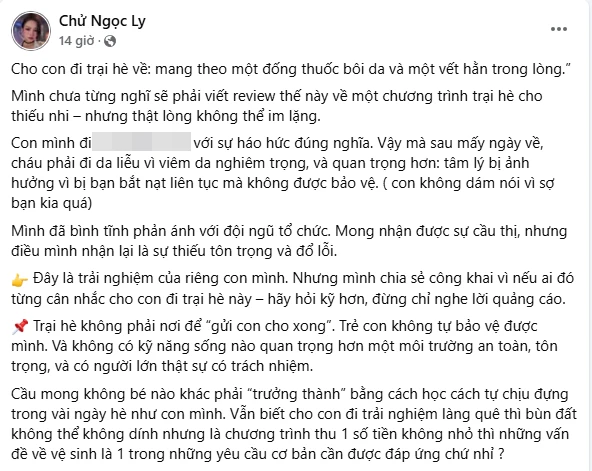 Mẹ Hà Nội tố Làng Háo Hức thu phí cao, hại con bị bắt nạt, lộ tình trạng khẩn? - Hình 1