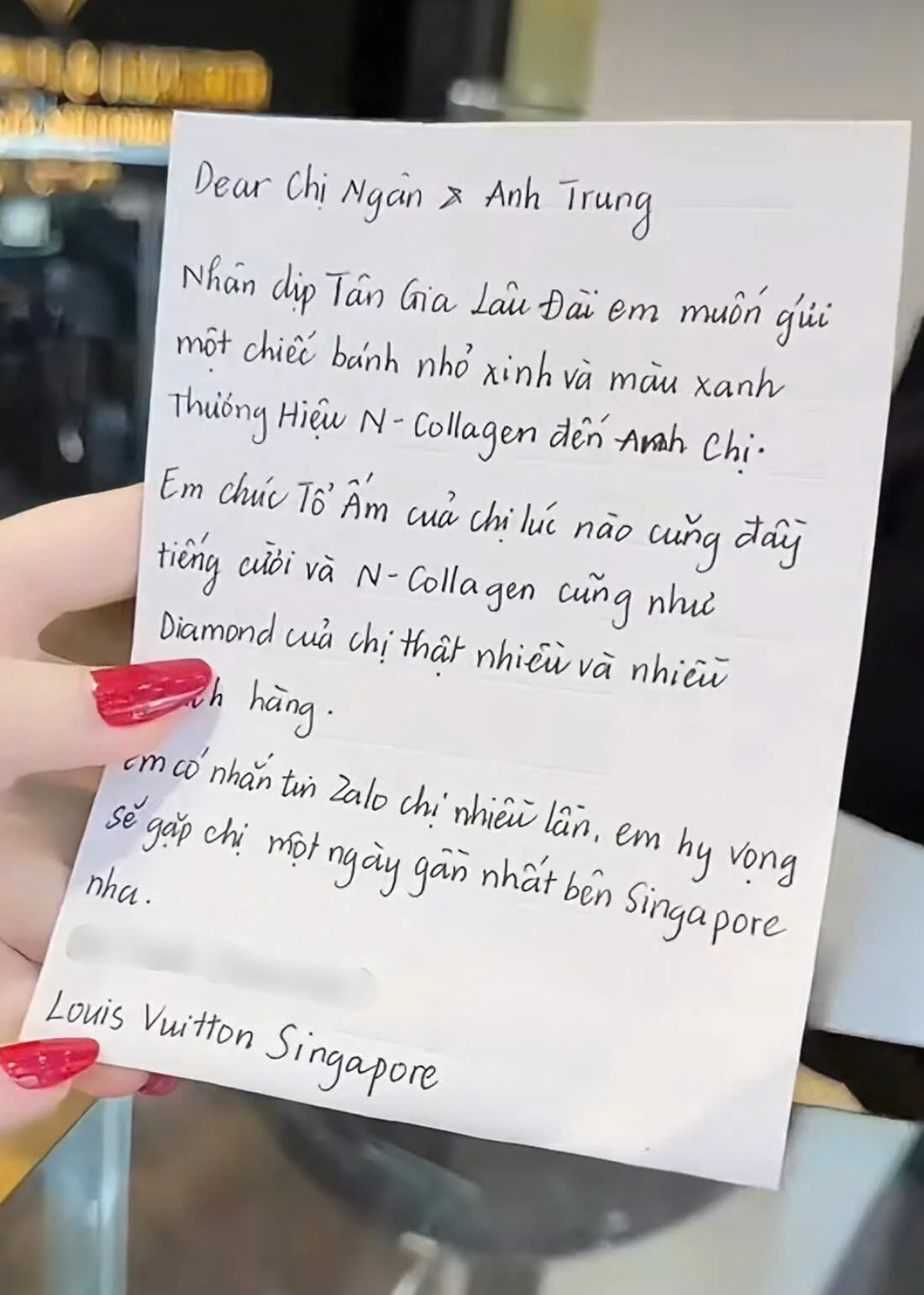 Ngân Collagen pha-ke thư LV, dân mạng bóc đống lỗi, so với Tóc Tiên lòi chiêu! - Hình 2