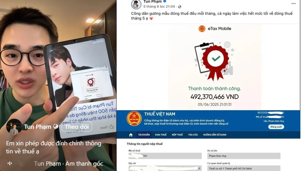 Tiktoker Tun Phạm phản pháo gắt, tung bằng chứng bác tin trốn thuế 500 triệu - Hình 2