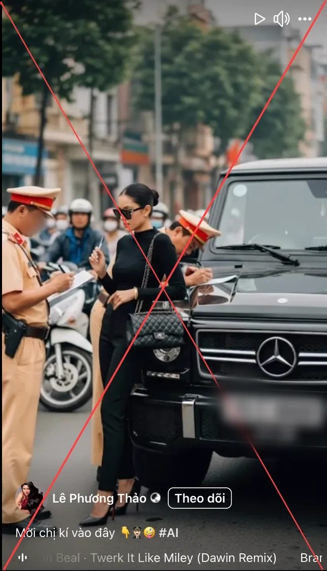 Á hậu đu trend xử phạt giao thông gây bức xúc, có động thái lạ, bị đào phốt cũ - Hình 1