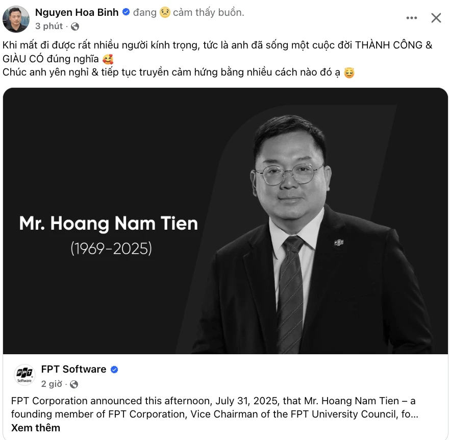 Hoàng Nam Tiến qua đời, Phương Mỹ Chi nói câu xót xa, hé lộ lời hứa chưa kịp làm - Hình 6