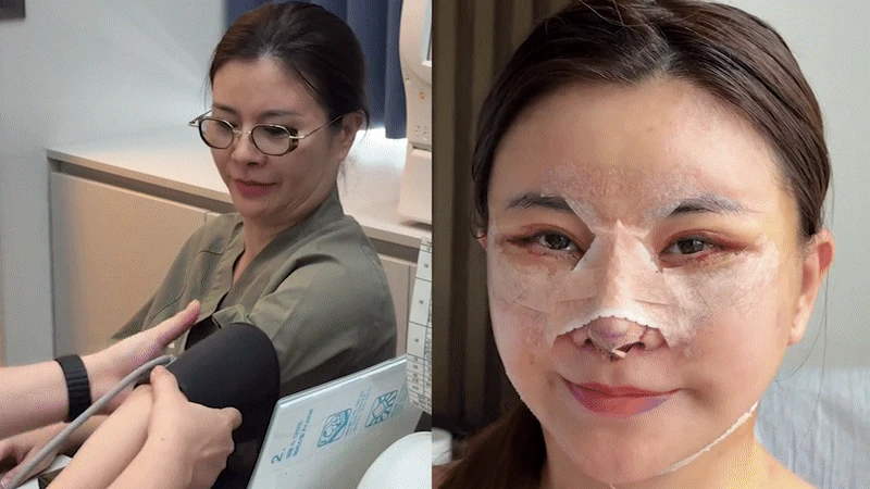 Diễn viên Vbiz đập mặt xây lại ở Hàn: Mặt băng bó chằng chịt, 2 đêm đầu khó chịu không thể thở - Hình 1