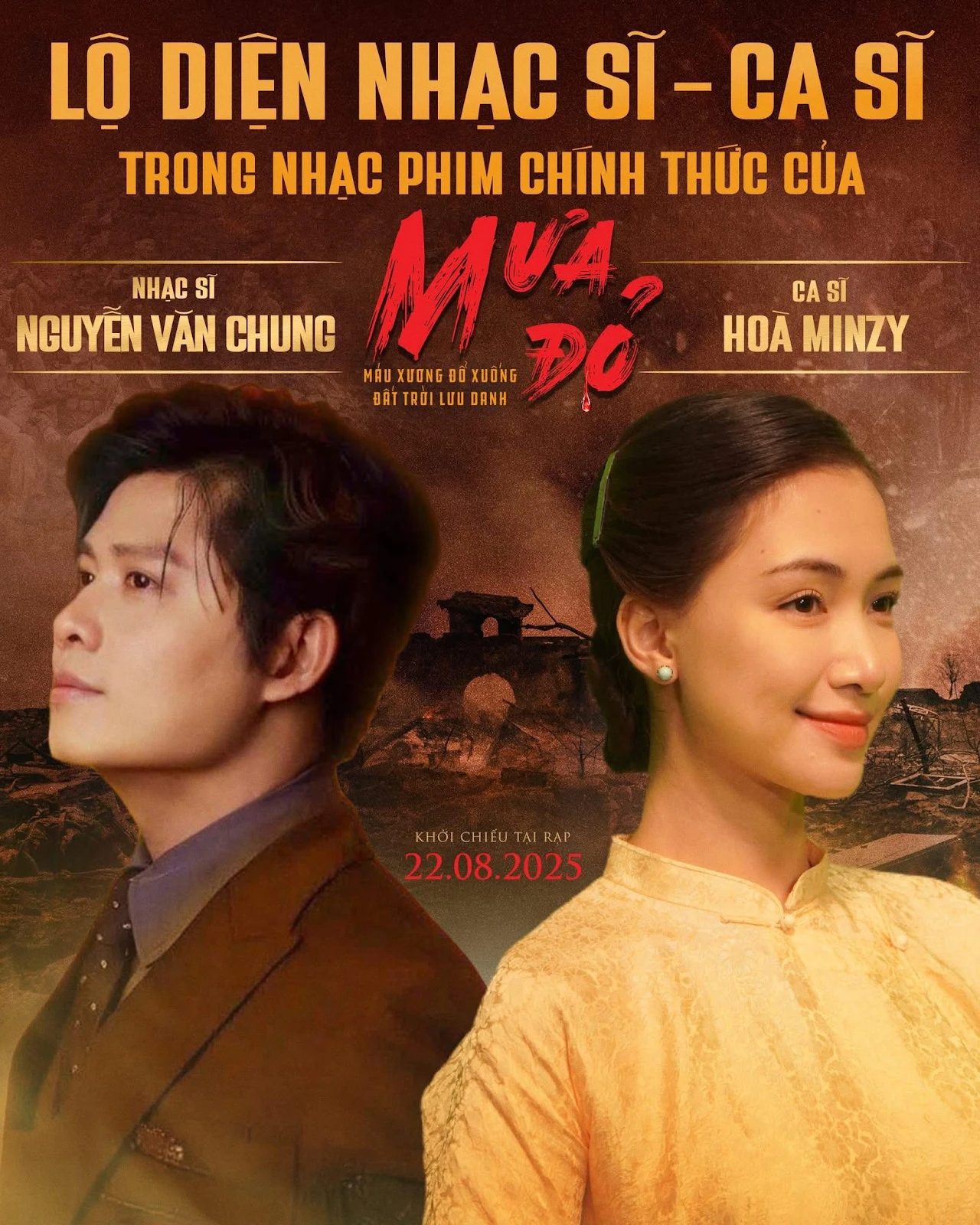 Mưa đỏ hé lộ ca khúc nhạc phim, đạo diễn nói 1 câu về Nguyễn Văn Chung, fan sốc! - Hình 4