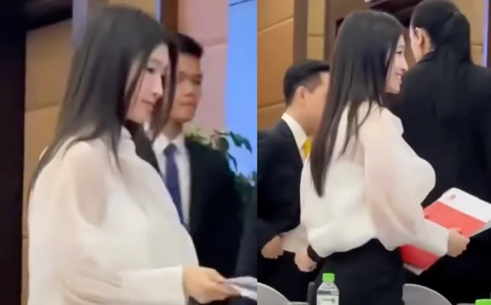Á hậu Phương Nhi tái xuất sự kiện Quốc Gia, xách túi nửa tỷ, biểu cảm cứng đơ - Hình 4