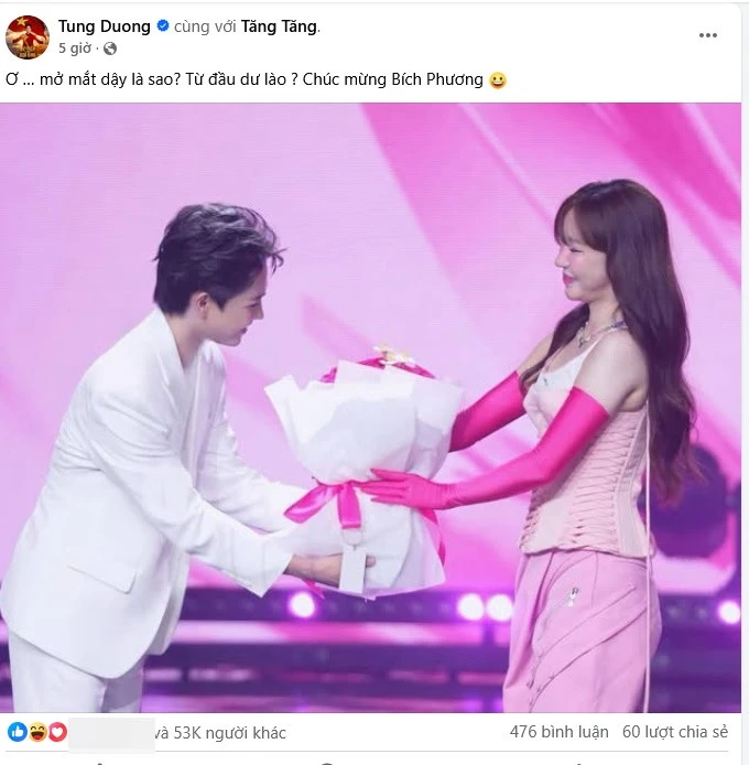 Anh họ Tăng Duy Tân thái độ không hài lòng với màn trao giải của Bích Phương? - Hình 3