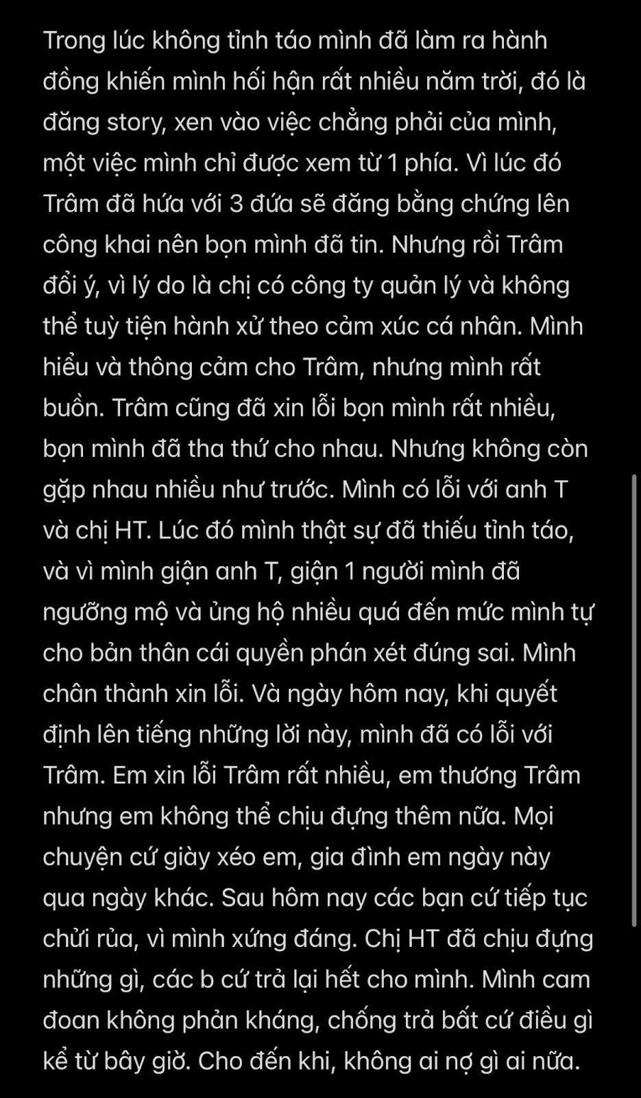 Động thái của Sơn Tùng, Thiều Bảo Trâm, Hải Tú trước bài đăng của Linh Ngọc Đàm - Hình 4