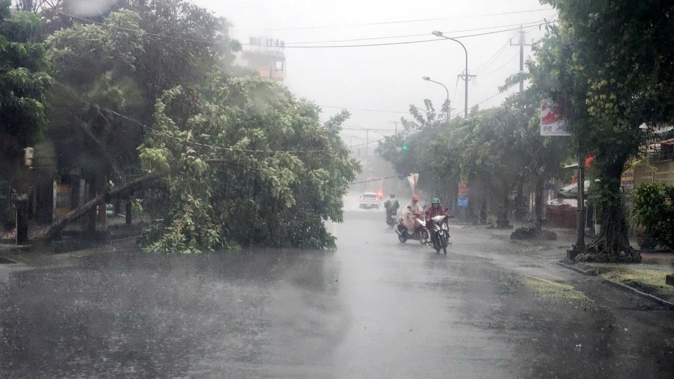 Thời điểm bão số 6 vào đất liền, mưa lớn trút xuống diện rộng, giống bão số 5? - Hình 6
