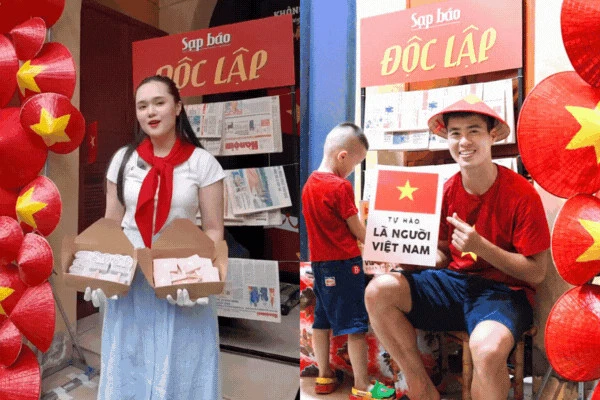 Vợ Duy Mạnh bị soi gu thời trang dị khi tặng quà chiến sĩ, dân mạng tranh cãi - Hình 7