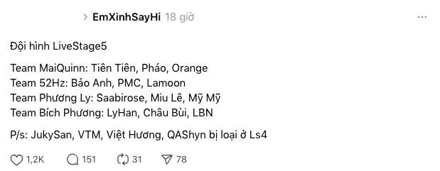Rộ đội hình Live Stage 5 Em Xinh: Bích Phương thoát kiếp bị xử ép nhờ 1 người? - Hình 4