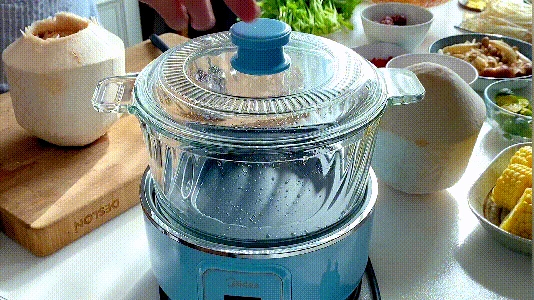 Chỉ cần 2 trái dừa và 1 con gà: Bữa lẩu bổ dưỡng tại nhà khiến nhà hàng phải chào thua - Hình 4