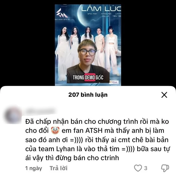 Team LyHan bị tác giả chơi xấu, tố EXSH phá nát demo, fan chia phe tranh cãi - Hình 5